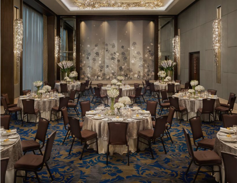 Siam Ballroom set for a gala dinner